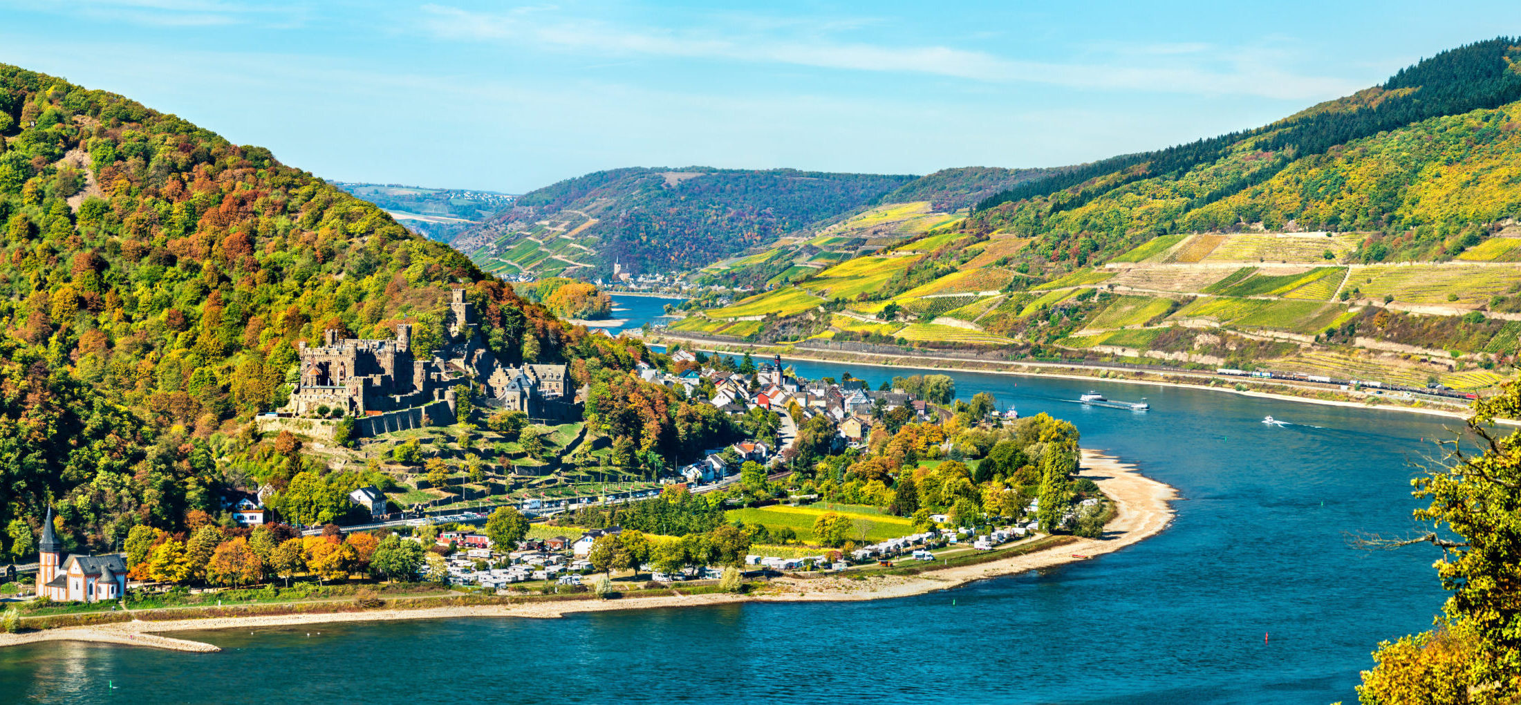 Reichenstein Castle in the Rhine Gorge, Germany